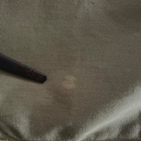 Ralph Lauren Chino Cotton Dinner Napkins Set of 7 Army Green Tan Vintage READ - Picture 7 of 8